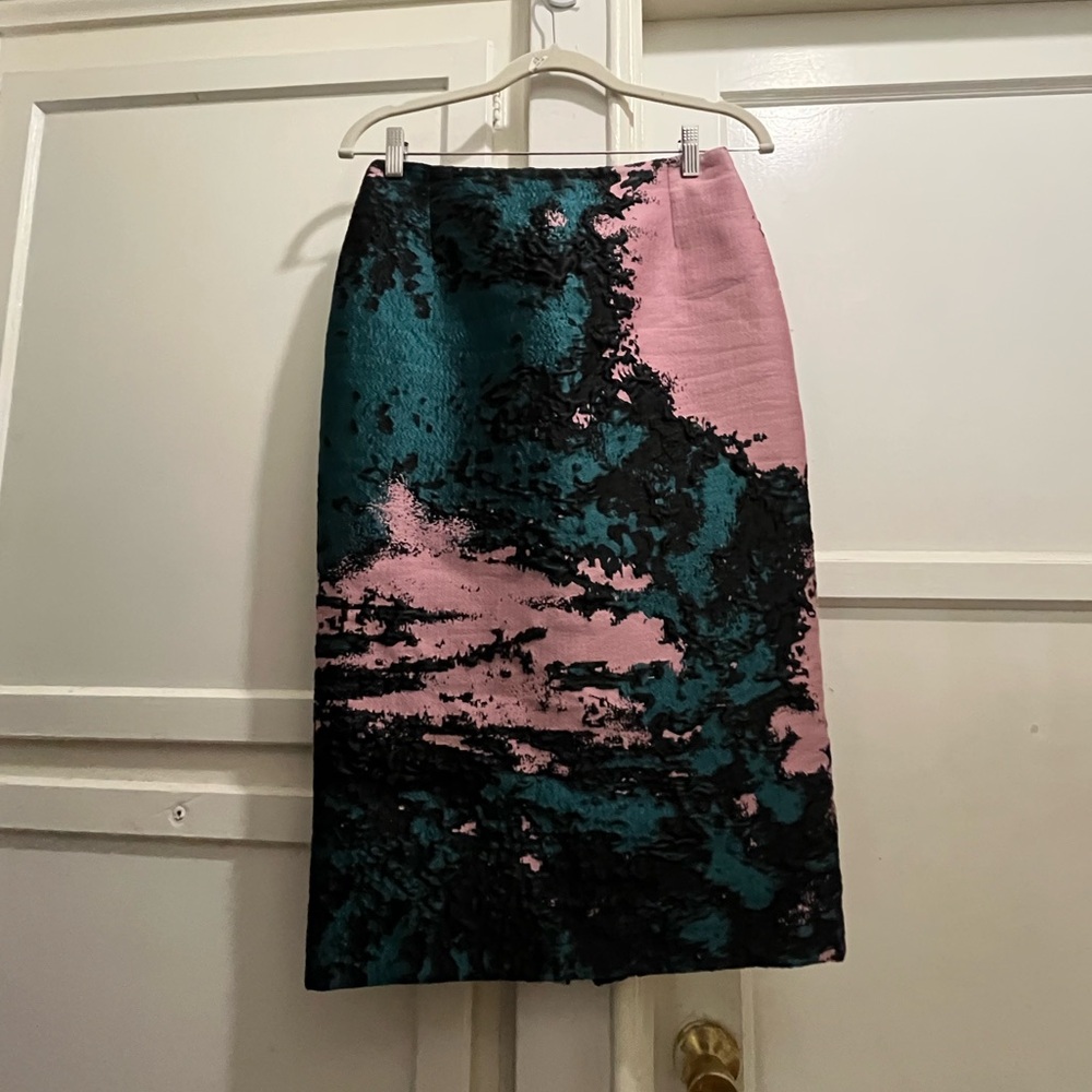 MSGM fall/winter14 textured zip pencil skirt size IT 42 US size 8/ medium - Picture 2 of 16